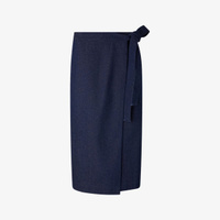 Хлопковая юбка макси aline с завязками Soeur, синий