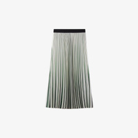 Плиссированная тканая юбка миди в полоску saige Reiss, зеленый