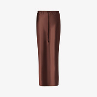 Атласная юбка макси yimena с резинкой на талии 4Th & Reckless, коричневый