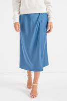 Атласная юбка с перекрывающимся узором Guess, синий