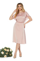 Вырезная юбка с разрезом по бокам Barocca, розовый