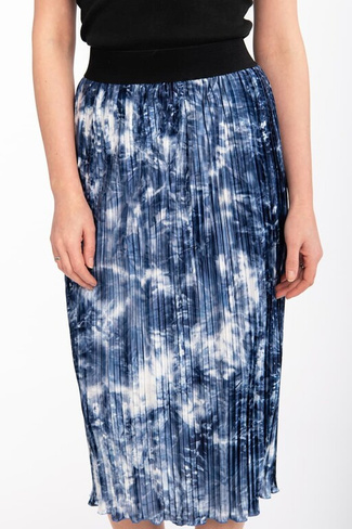 Плиссированная юбка Liese с принтом Couture De Marie, синий