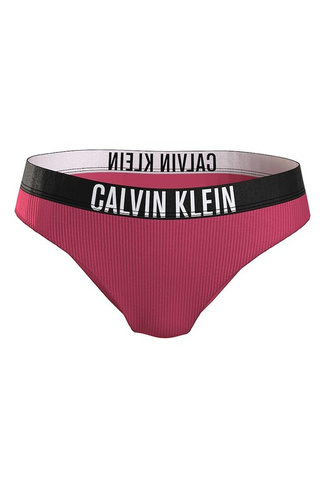 Низ купальника с логотипом в рубчик Calvin Klein, розовый