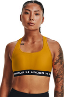 Бюстье для фитнеса с логотипом и средней поддержкой Under Armour, желтый