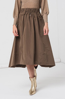 Укороченная юбка с боковыми карманами Marella, коричневый