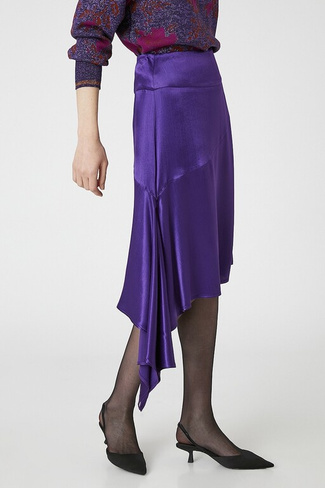 Асимметричная юбка Koton, фиолетовый