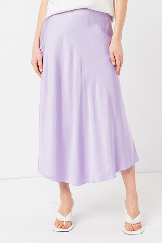Атласная юбка миди Esprit, фиолетовый