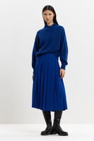 Плиссированная юбка с запахом LUISA CERANO, цвет signal blue