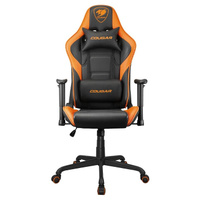 Компьютерное кресло Cougar FORTRESS игровое, черное/оранжевое