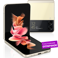 Смартфон Samsung Galaxy Z Flip3 5G 128GB Бежевый "Отличное состояние"