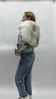 Джинсовая куртка OLEG в леопардовом влагостойком джинсе для уверенных в себе личностей - пошив по меркам