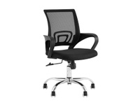 Офисное кресло TopChairs Simple New Черный, ткань, сетка