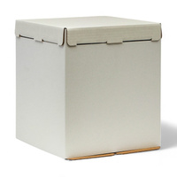 Коробка под торт, без окна, белая, 26 х 26 х 30 см UPAK LAND