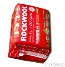 Негорючая изоляция ROCKWOOL  ЛАЙТ Баттс Скандик 1200*600*150 мм