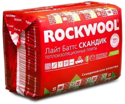 Теплоизоляционные плиты ROCKWOOL ЛАЙТ Баттс Скандик