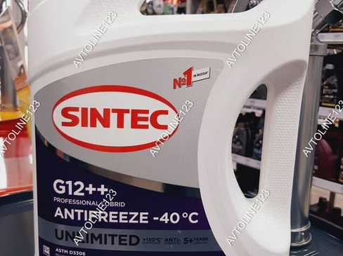 Антифриз Sintec 5 л unlimited G12++ фиолетовый