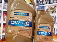 Моторное масло ravenol FO 5W-30 1 л