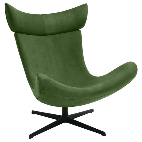 Кресло TORO зеленый, искусственная замша Bradexhome