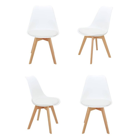 Комплект из 4-х стульев Eames Bon белый Bradexhome