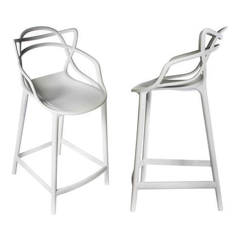 Комплект из 2-х стульев полубарных Masters серый Bradexhome