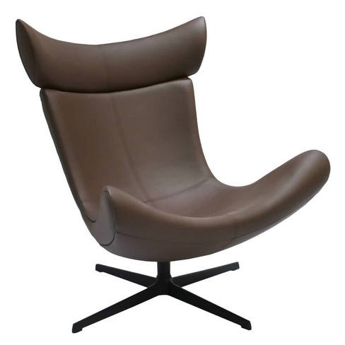Кресло TORO коричневый, экокожа Bradexhome