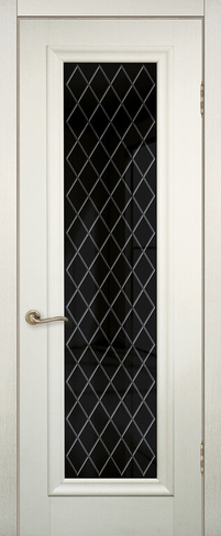 Межкомнатная дверь Triplex Doors «Мадрид 4», Белая патина