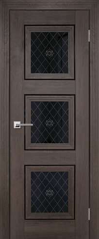 Межкомнатная дверь Triplex Doors «Валенсия 3», Дуб табак