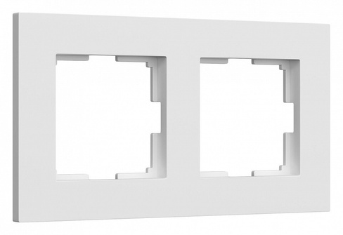 Рамка на 2 поста Werkel Slab белый матовый W0022961