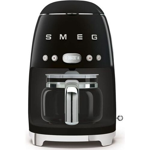 Кофеварка SMEG DCF02BLEU, капельная, черный / серебристый