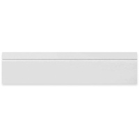Напольный плинтус Decomaster из дюропласта под окраску белый 110х16х2000 мм A017 Плинтус напольный