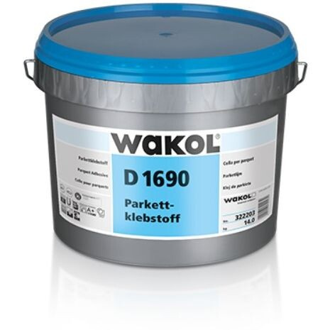 Клей для паркета однокомпонентный Wakol D 1690 Parkett-klebstoff 14 кг Клей для напольных покрытий