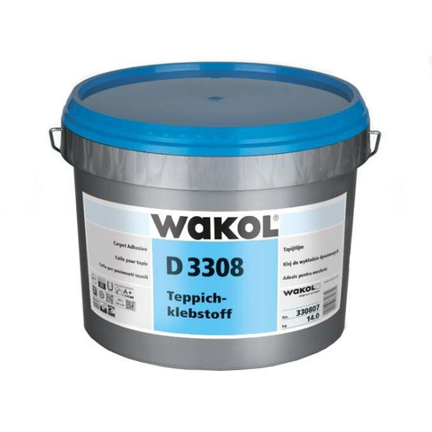 Клей для ковровых покрытий Wakol D 3308 Teppich-klebstoff 14 кг Клей для напольных покрытий