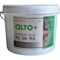 Клей двухкомпонентный полиуретановый Alto+ Parquet Glue PU 2K Fix для укладки паркета и инженерной доски A+B (9+1 кг) 10