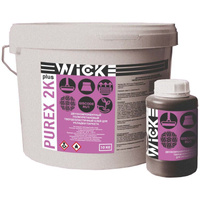 Двухкомпонентный полиуретановый твердоэластичный клей для укладки паркета Wicke Purex 2K Plus A+B (9+1) 10 кг Клей для н