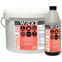 Двухкомпонентный полиуретановый твердоэластичный клей для укладки паркета Wicke Purex 2K Eco A+B (10+1) 11 кг Клей для н