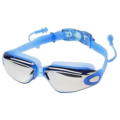 Очки для плавания Guepard Prime Mirror, голубой