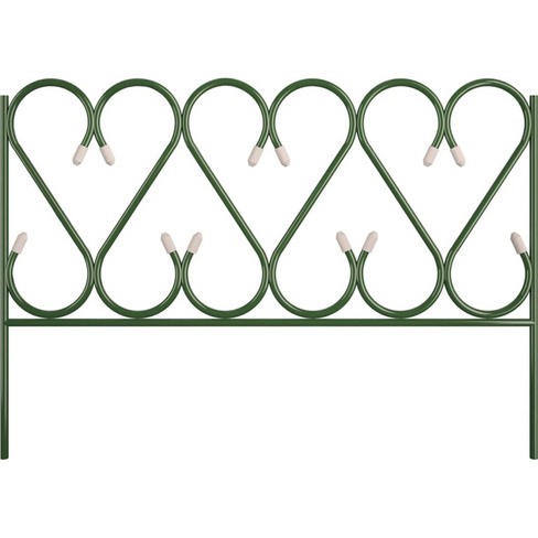 Забор декорированный металический Комплект-Агро "Изящный" большой ( Д- 4,85 м, В- 0,7 м ) (5 секций) KA5616