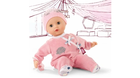Ежик маффин, куколка без волос с голубыми спящими глазами, 33 см Götz Puppenmanufaktur
