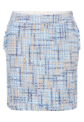 Твидовая юбка с боковыми карманами Cartoon, синий