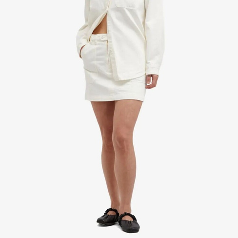 A.P.C. Джинсовая мини-юбка sarah, белый