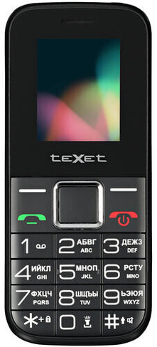 Сотовый телефон teXet TM-206Black