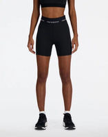 Черные спортивные шорты с завышенной талией New Balance Nb и внутренним швом 5 дюймов