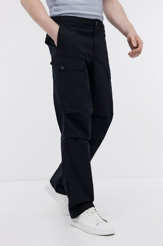 BAON Прямые брюки джоггеры из хлопка (арт. BAON B7924021)