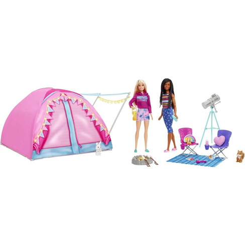 Кукла Barbie It Takes Two Camping с более чем 20 аксессуарами