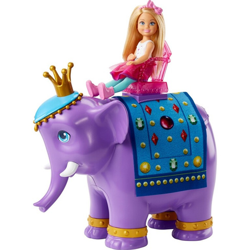 Кукла Barbie Dreamtopia Челси и король слонов